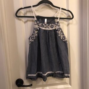 Chambray tank top